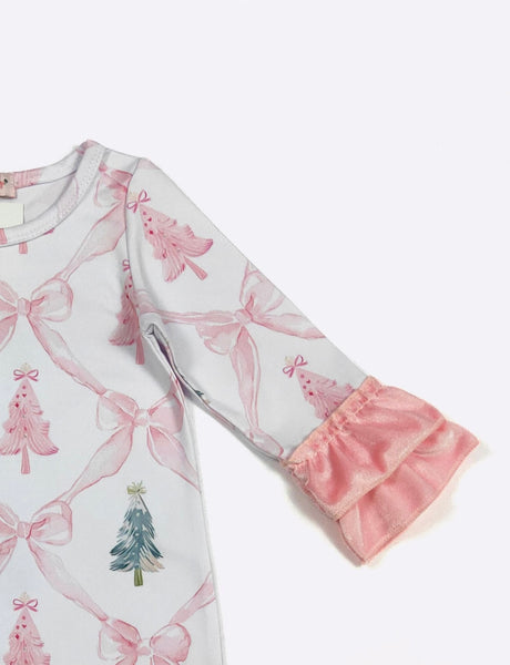 Blush Coquette Holidays Romper