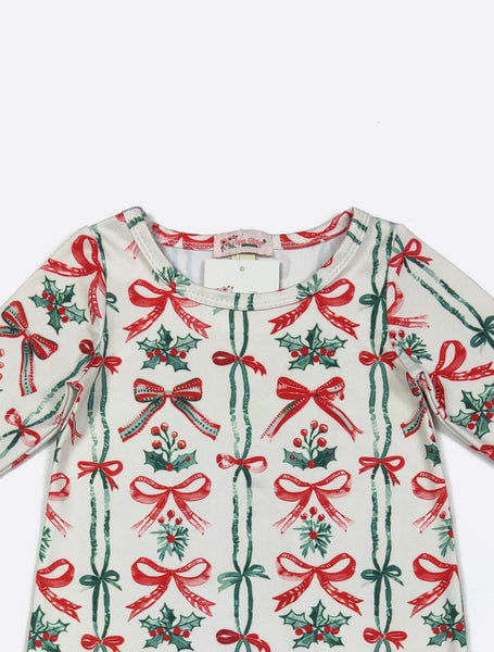 Berry Merry Bows Romper