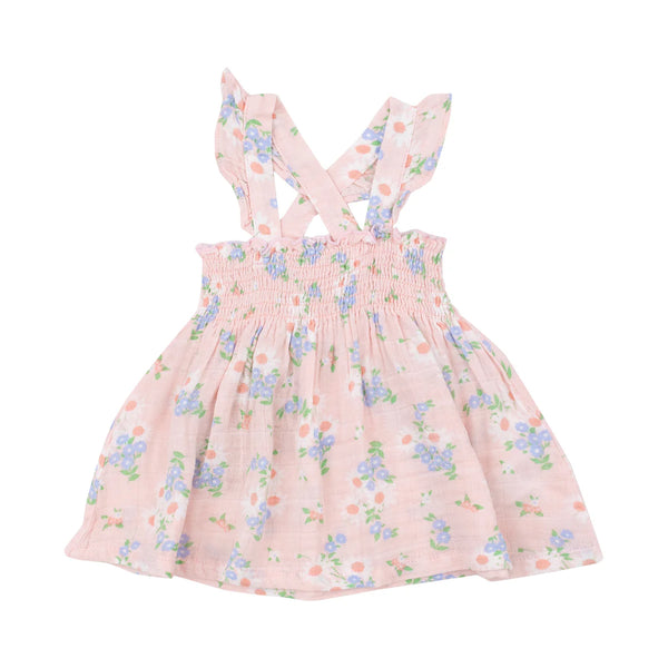 Gathering Daisies Ruffle Strap Smocked Top & Diaper Cover