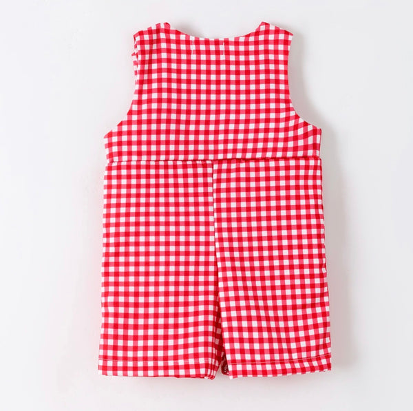 Star Spangled Smocked Baby Jon Jon