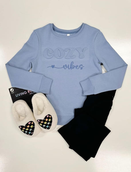 Cozy Vibes Sweatshirt | Chambray