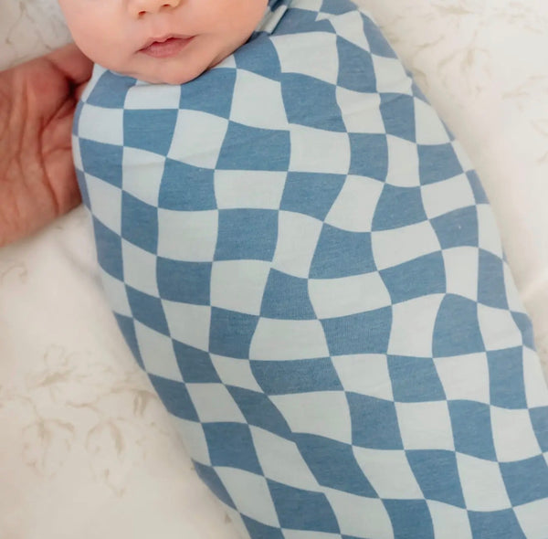 Knit Swaddle Blanket | Miles