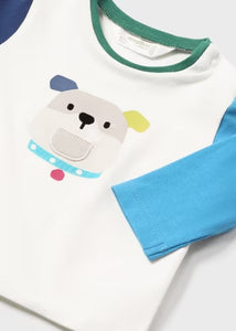 Making Friends Color Block Graphic Tee | Cosmos Blue