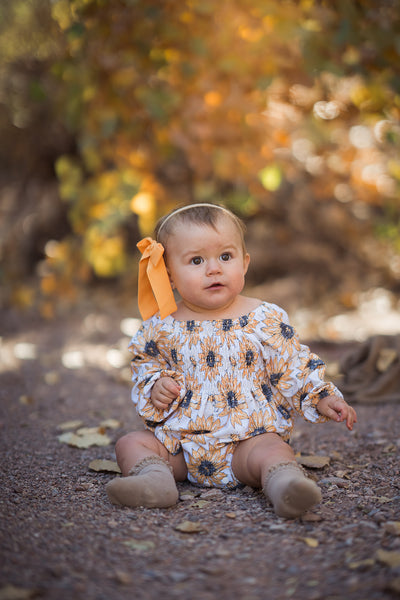 Boho Romper | Sunflowers