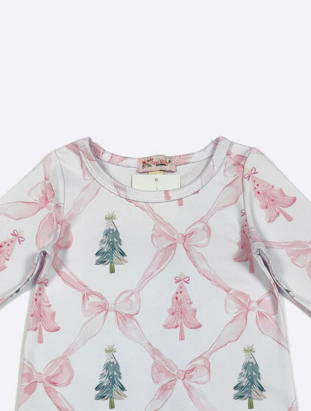 Blush Coquette Holidays Romper