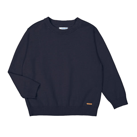 Solid Knit Sweater | Navy