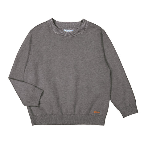 Solid Knit Sweater | Anchor Gray