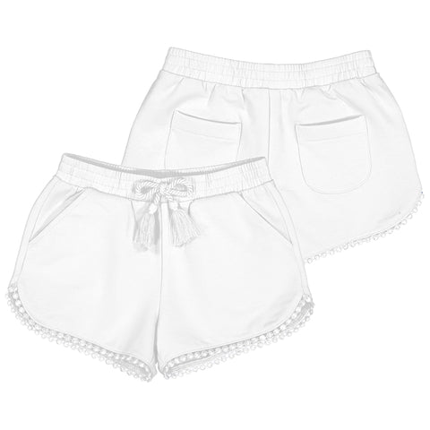 Chenille Shorts | White