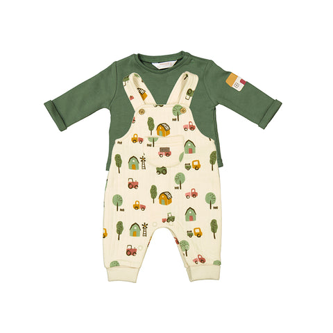 Farm Printed Overall Set | Forest