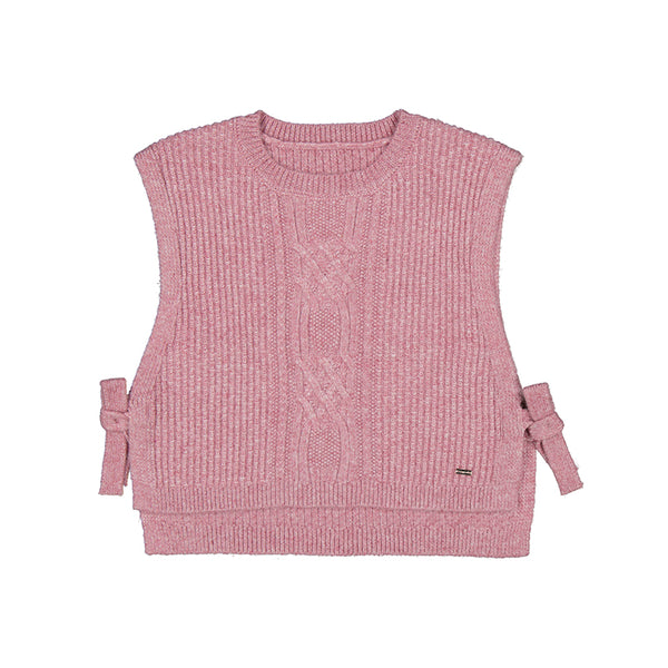 Knit Sweater Vest | Pink