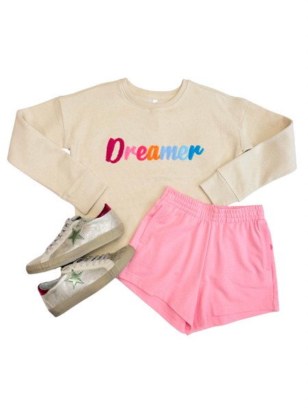 Rainbow Dreamer Chenille Applique Pullover