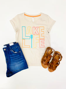 Lake Life Embroidery Graphic Tee