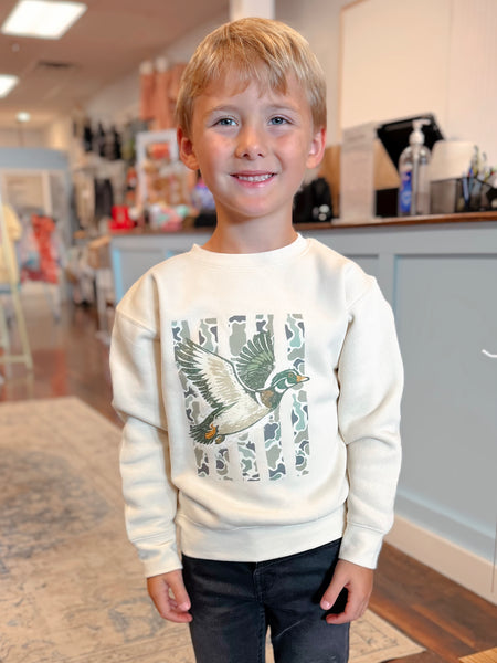 Boy's Camo Duck Sweatshirt