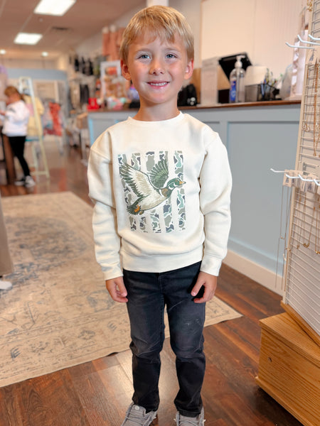 Boy's Camo Duck Sweatshirt