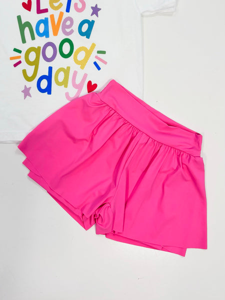 Flowy Shorts | Azalea Pink 7-16