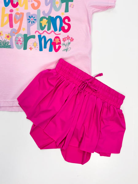 Fly Away Shorts | Barbie Pink (2T-6X)