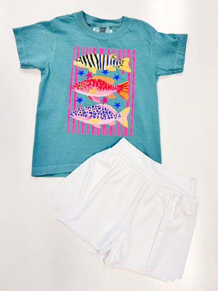 Flowy Shorts | White 7-16