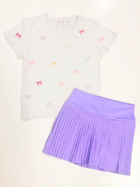 Pleated Tennis Skort | Lavender