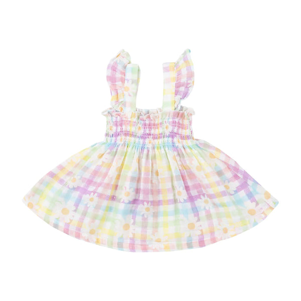 Twirly Dress | Gingham Daisies