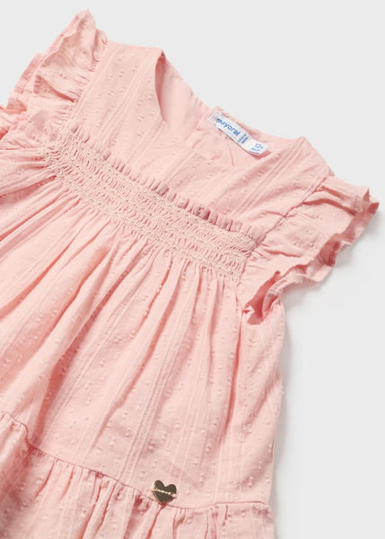 Smocked Ruffle Top | Pink