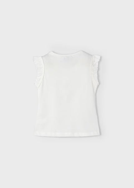 Eyelet Detailed Tank | White