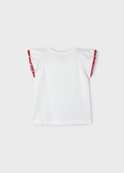 Flower Applique Graphic Tee