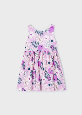 Tropical Printed Dress | Mauve