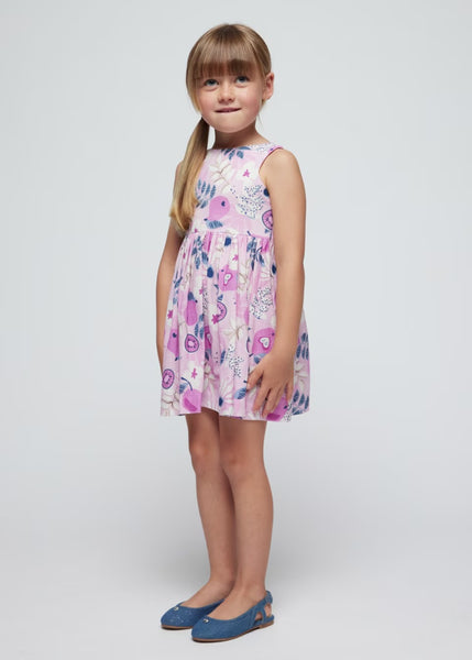 Tropical Printed Dress | Mauve