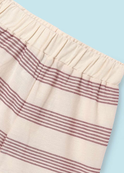 Striped Linen Set | Terracota