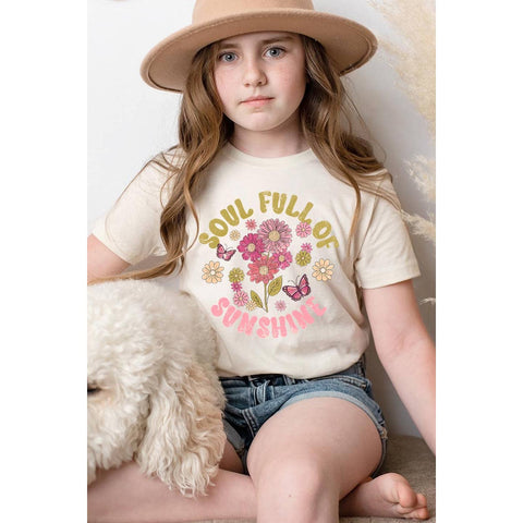 Soul Full of Sunshine Floral Graphic Tee | Cream