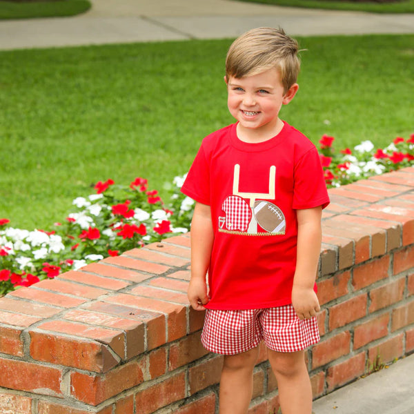 Touchdown Applique Tee | Red