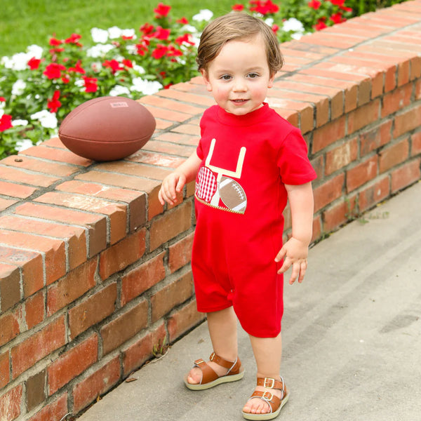 TouchDown Romper | Red