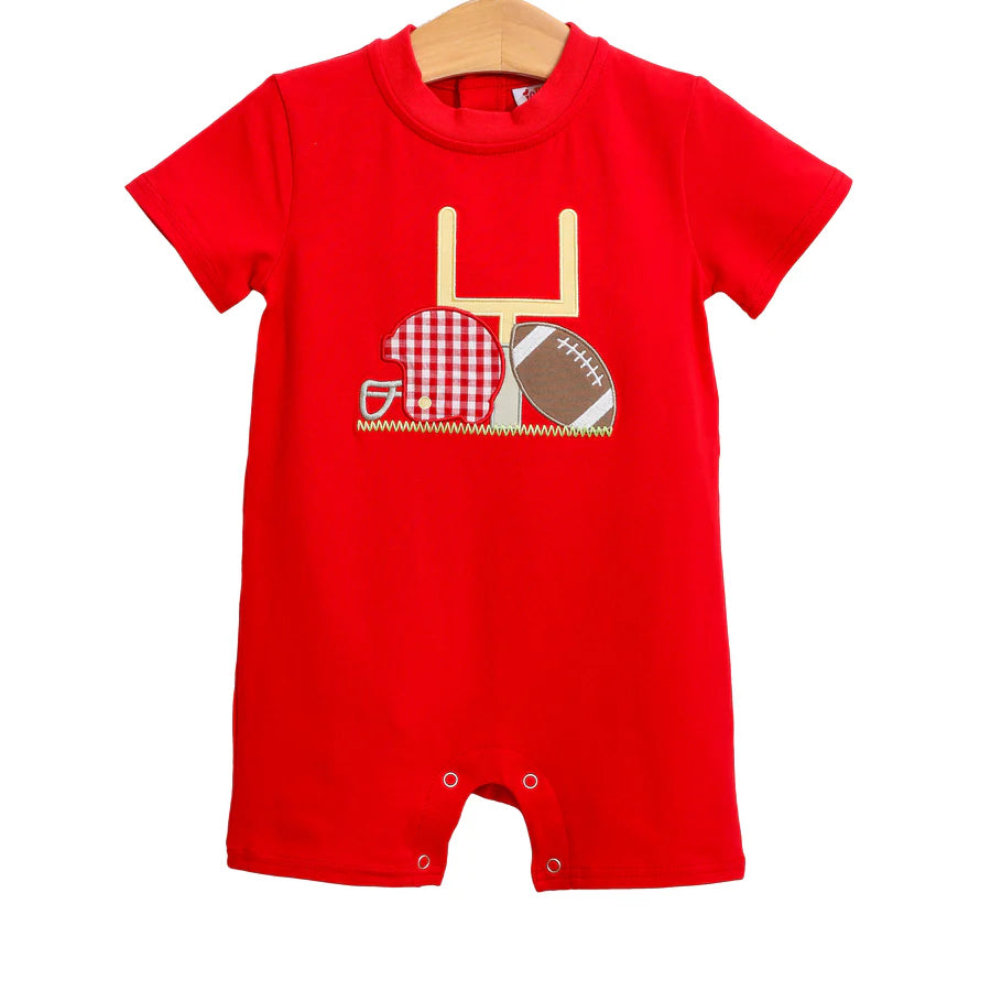 TouchDown Romper | Red