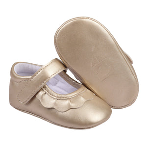 Amina Crib Shoes | Gold