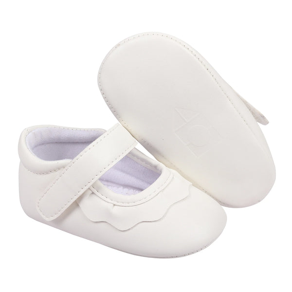 Amina Crib Shoes | White