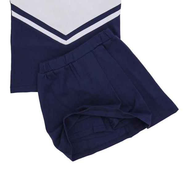 Cheer Uniform Skort Set | Navy & White