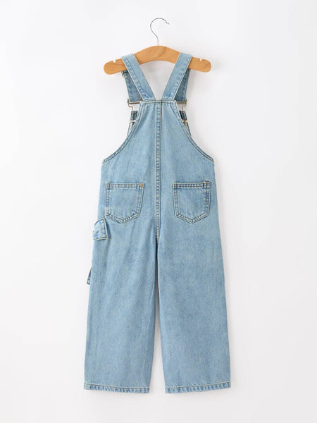 PREORDER ITEM 8/21| Wide Leg Bow Denim Overalls
