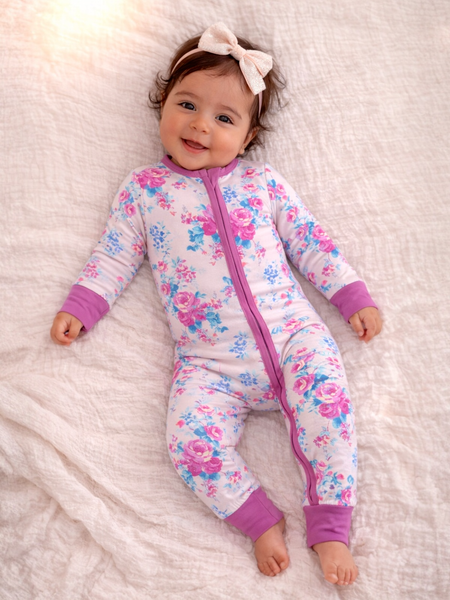 2-Way Zip Romper | Garden Secrets