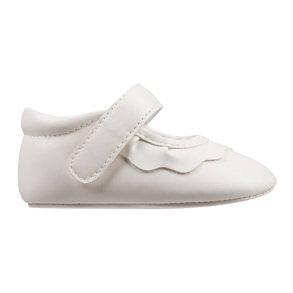 Amina Crib Shoes | White