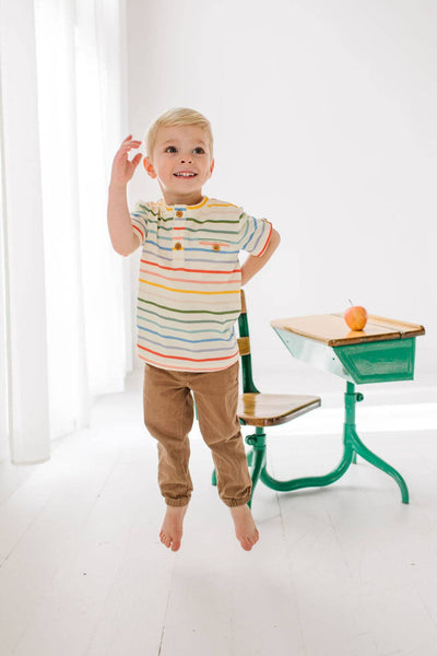 Alex Tee in Primary Stripe