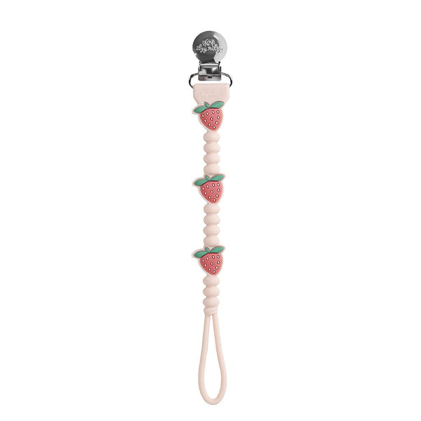 Itzy Paci Strap Plus™ | Pink Bows