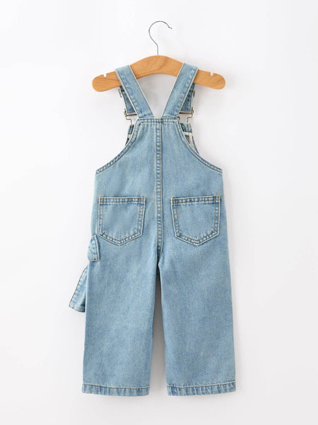 PREORDER ITEM 8/21| Wide Leg Bow Denim Overalls
