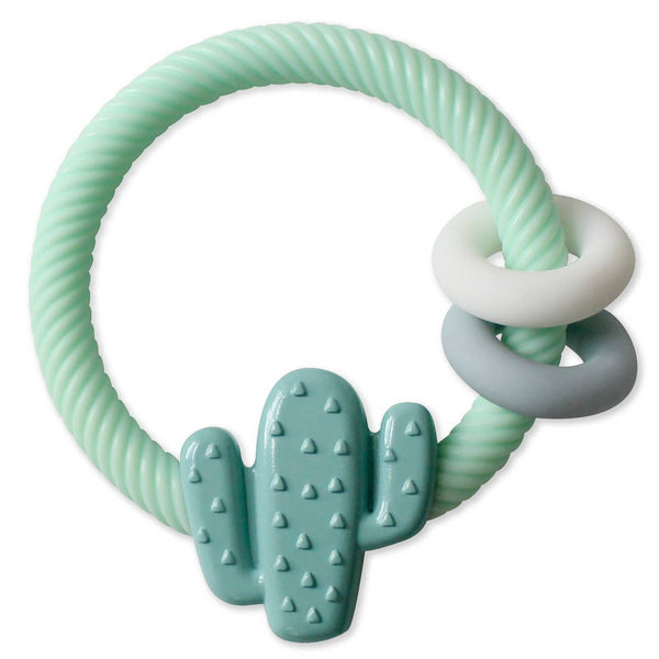 Ritzy Rattle™ Silicone Teether Rattles | Highland Cow
