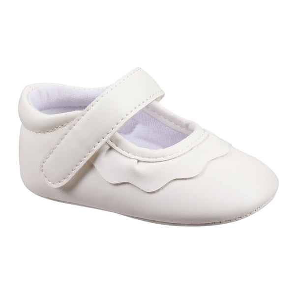 Amina Crib Shoes | White