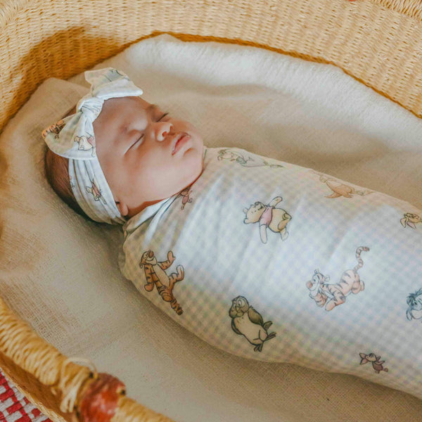 Knit Swaddle Blanket |  Winnie the Pooh and Friends