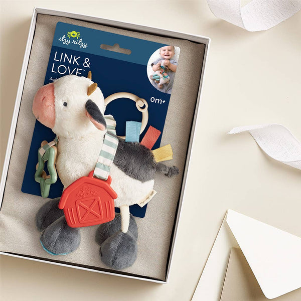 Cow Itzy Friends Link & Love™ Activity Plush