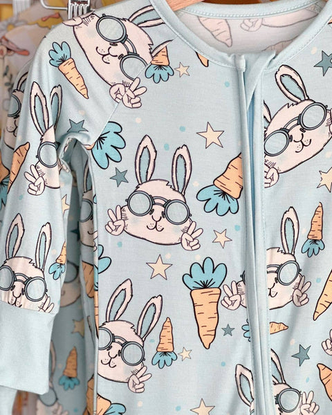 Rad Rabbit Bamboo Zip Romper