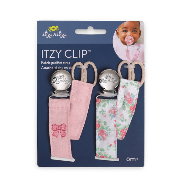 Itzy Clip™ - Fabric Pacifier Strap | Bow
