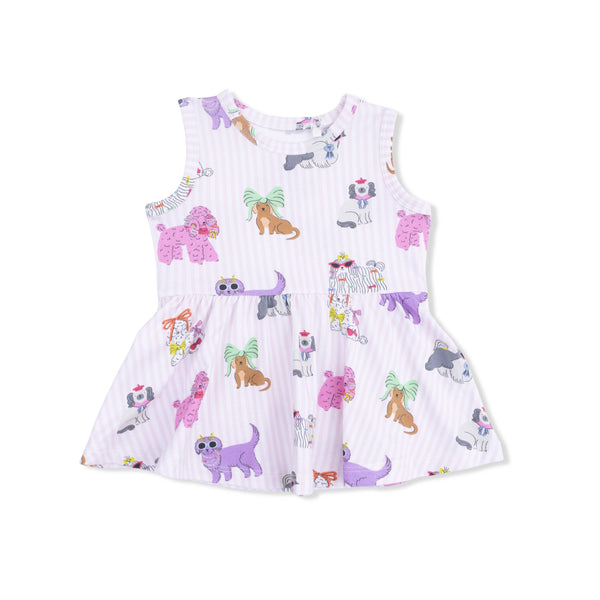 Peplum Tank Top & Bike Shorts | Fancy Dogs