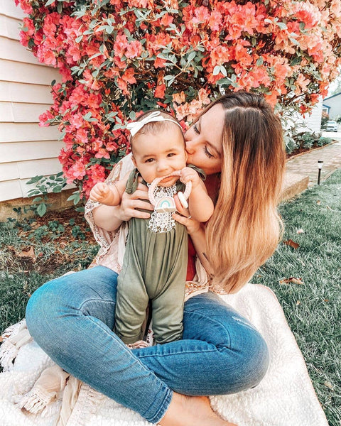 Ritzy Rattle™ Silicone Teether Rattles | Highland Cow